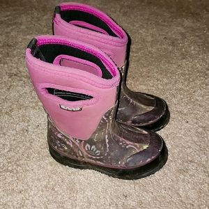 BOGS Purple Rain/Winter Boots, Size 7 Toddlers, Classic Tuscany Style, GUC